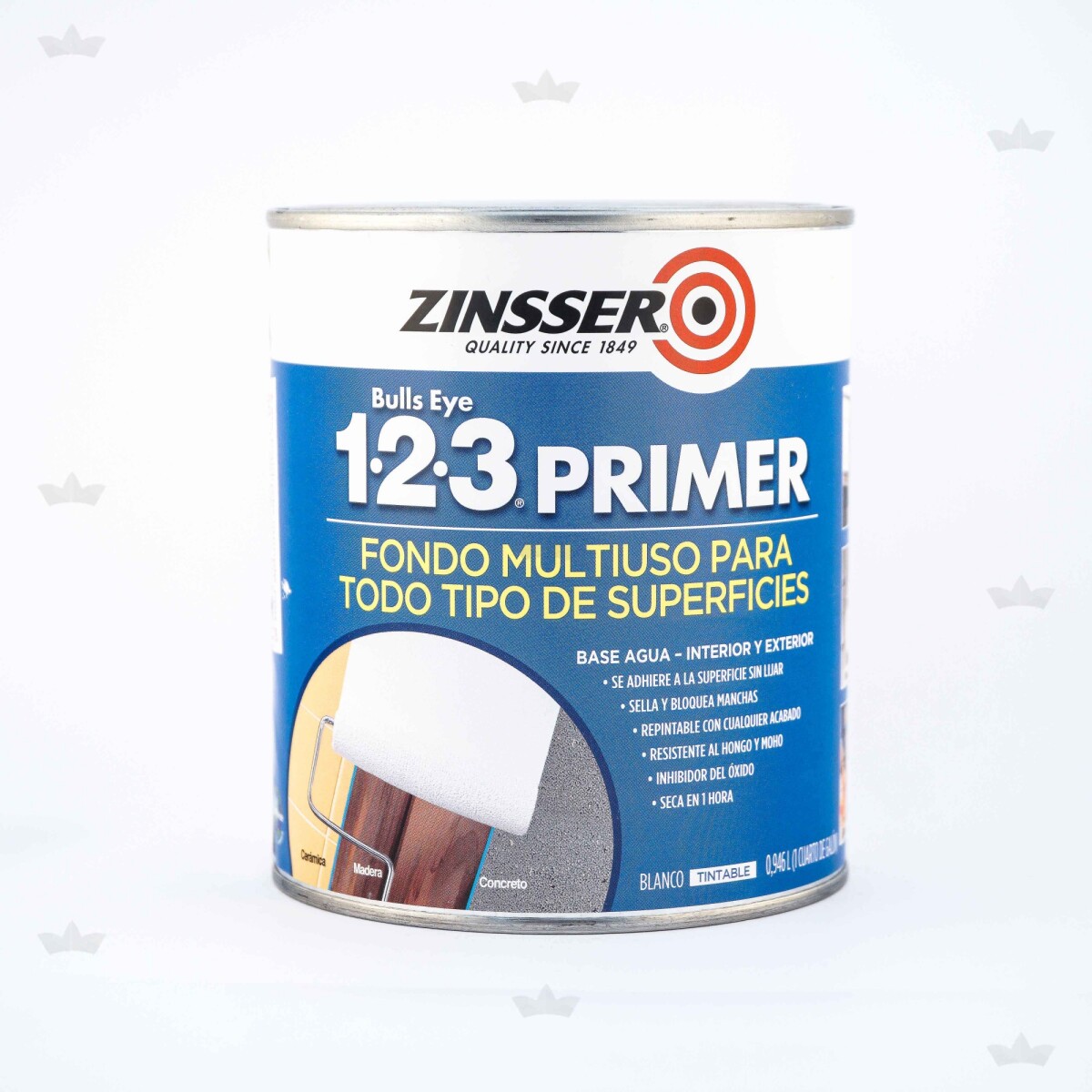 ZINSSER PRIMER 1-2-3 B-AGUA INTERIOR-EXTERIOR- 0.946LTS 