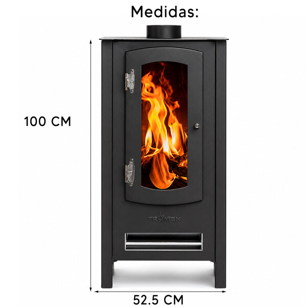 Calefactor Tromen Exterior A Leña Vulkan 32294 CALEFACTOR TROMEN LEÑA EXT. VULKAN 32294