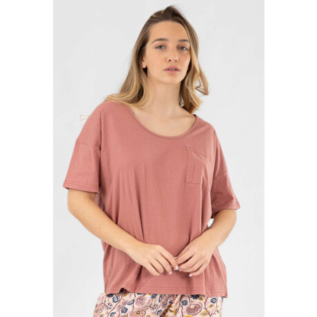 Pijama faustina pantalon Rosa antique
