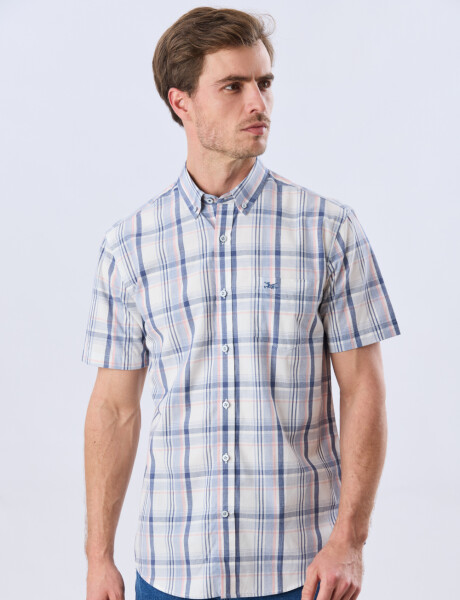 CAMISA CUADROS Blanco