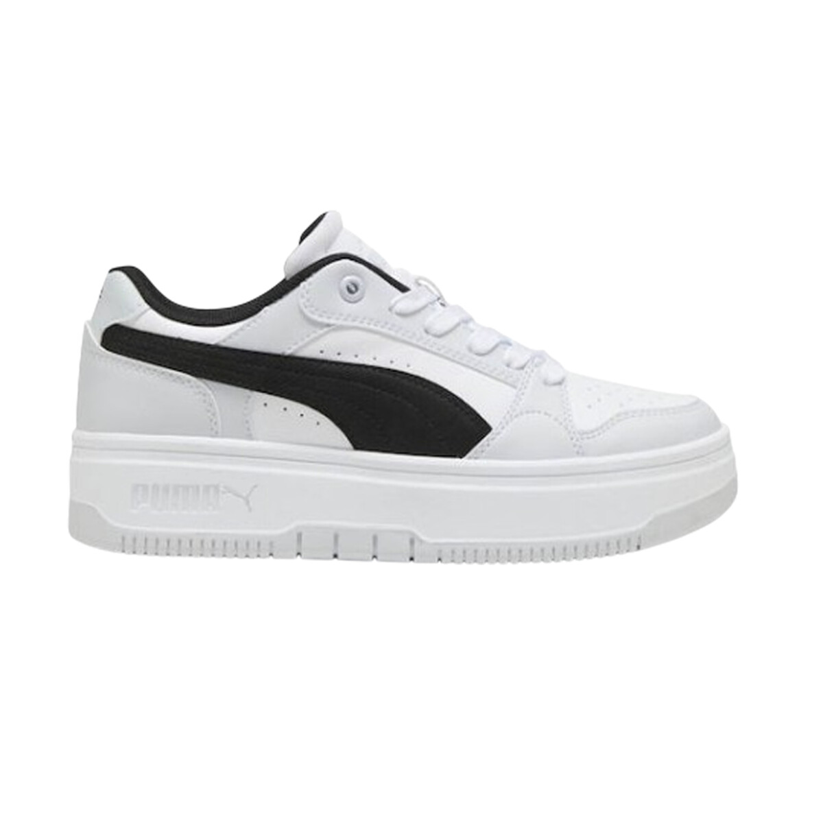 Championes Puma Rebound Femme Low - White & Black 