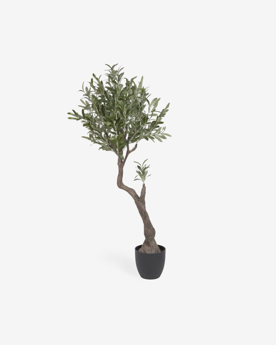 Planta artificial Olivo con maceta negro 140 cm 