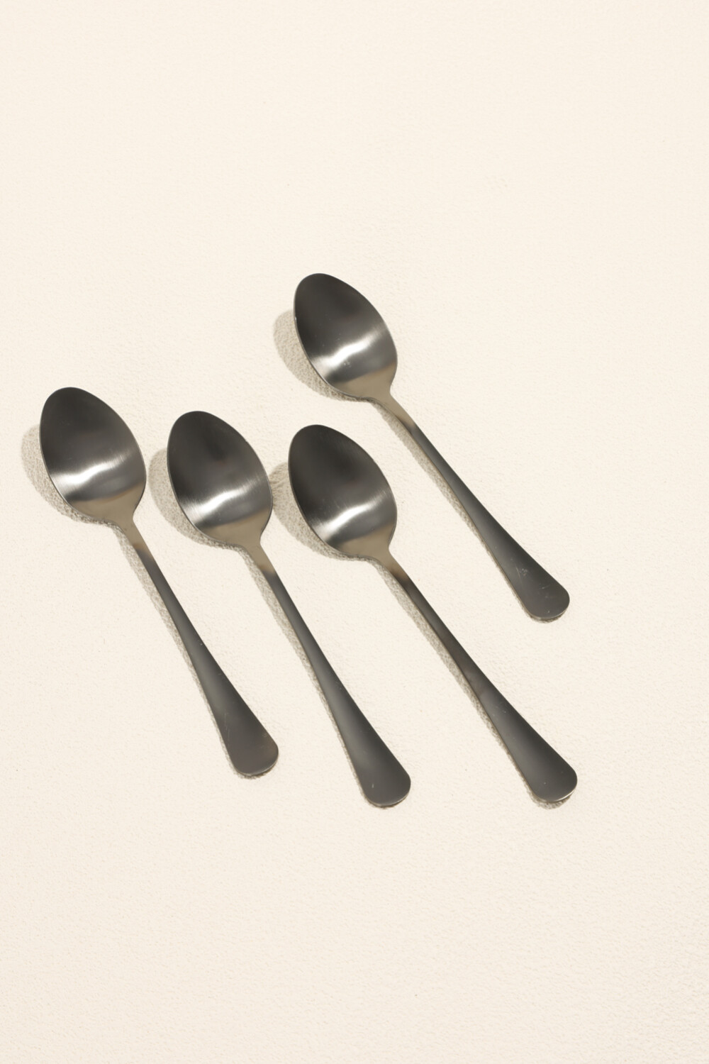 Cuchara De Té Olivo Set 4 Un. Negro Color Unico
