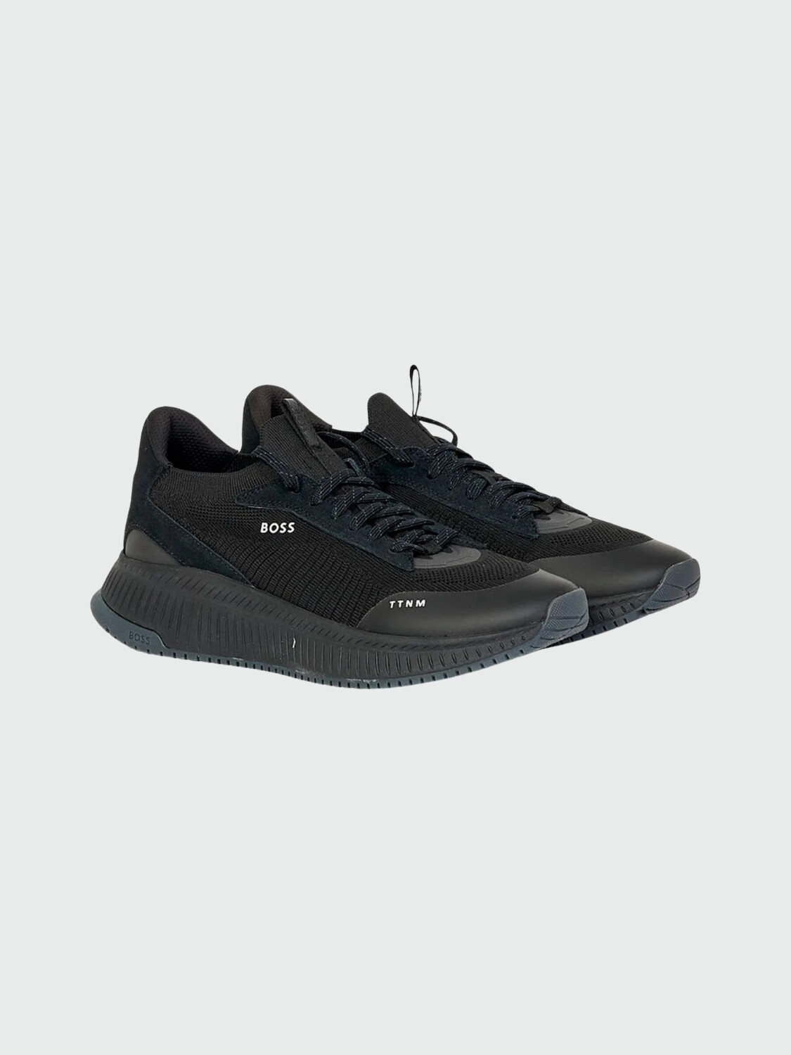 BOSS - Championes de punto, TTNM EVO Negro Estampado