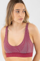 Top deportivo bicolor Bordeaux