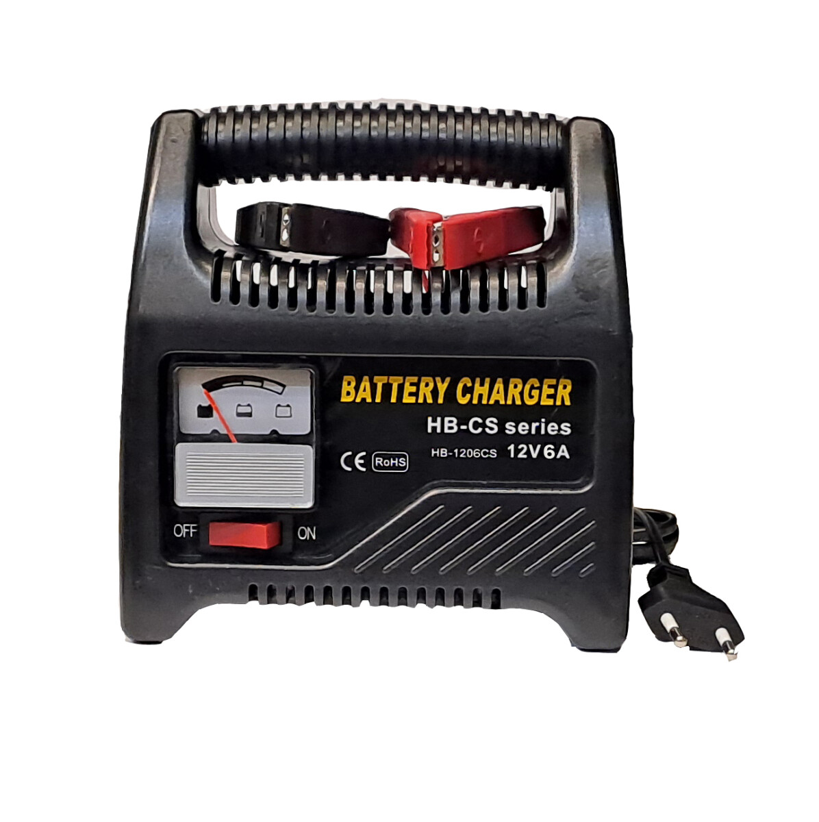 CARGADOR BATERIA - 12V 6AMP CON AMPERIMETRO WESTON 