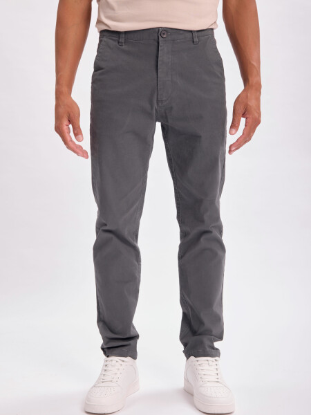 Pantalón chino Gris Oscuro