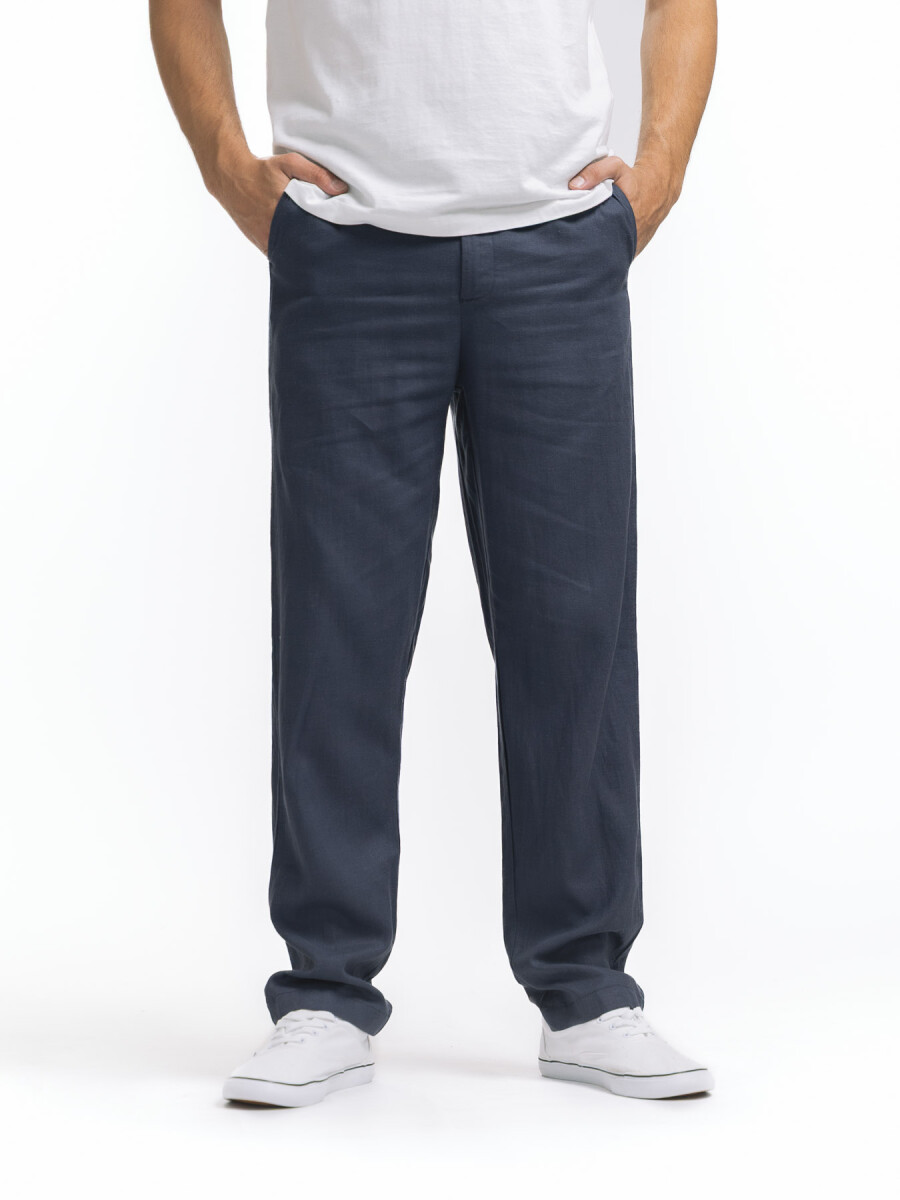 Pantalon Lino Nihau - Marino 