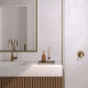 PORCELANATO MARMOLADO RECTIFICADO BLANCO PULIDO 49X99 BLANCO
