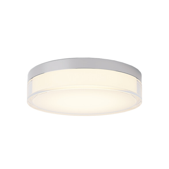 Plafón LED red. Ø230mm cromo 15W cálido dimerizable VK-ICON VK0014
