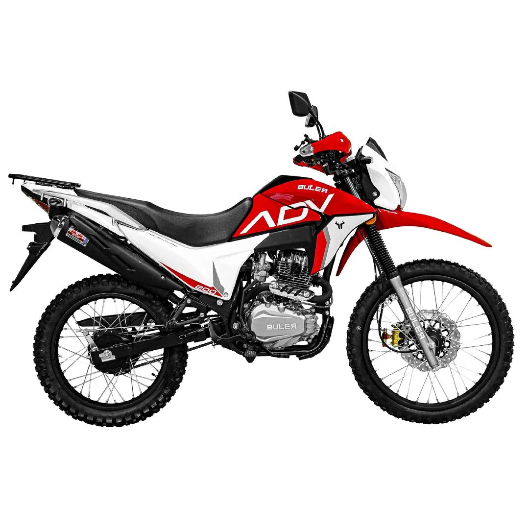Мотоцикл Buler ADV 200 куб. см, спицованные диски VX 3 — красный