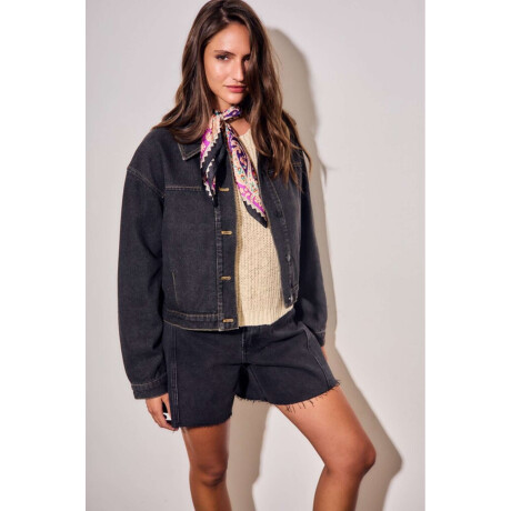 Campera Denim Jean Gris