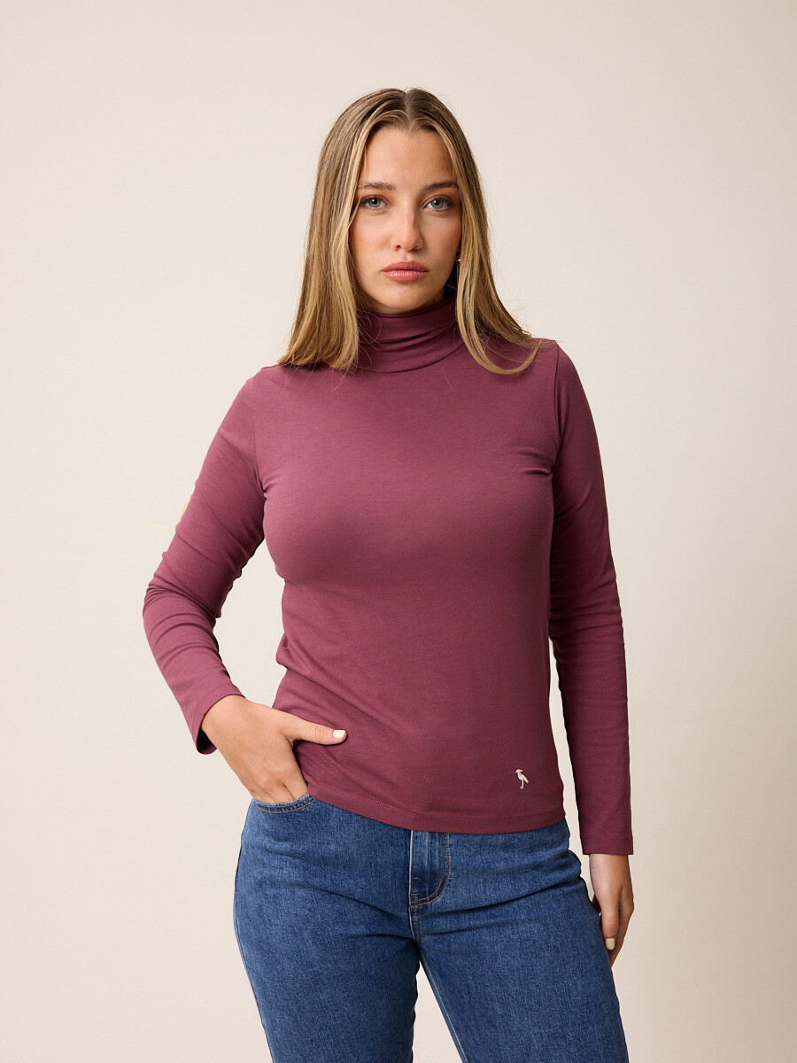 T-SHIRT M/L MUTORA POLANCO - Uva 