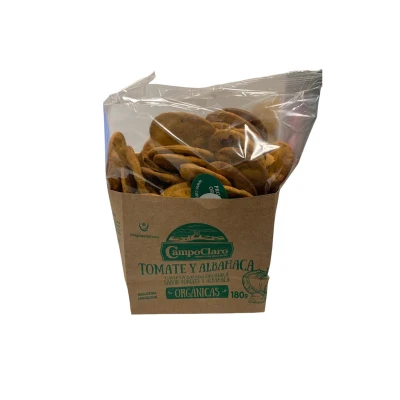 GALLETA TOMATE Y ALBAHACA CAMPOCLARO 180 GR Galleta Tomate Y Albahaca