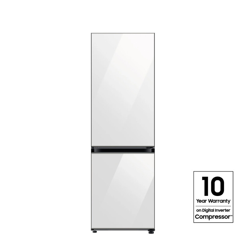 Heladera Samsung Bespoke 328L No Frost Freezer Inferior SpaceMax RB33A307012 White