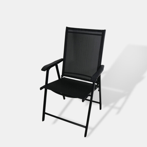SILLA PLEGABLE NEGRA P/JARDIN Unica