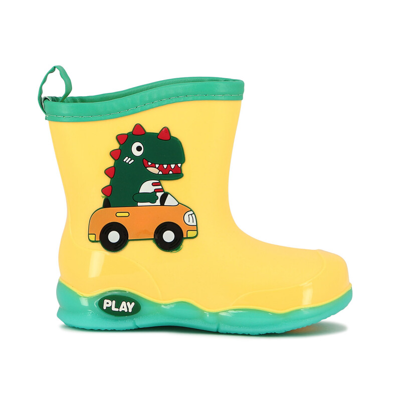 Macri Bota Lluvia C/ Dinosaurio - Niño/a Amarillo