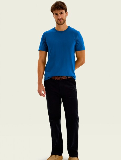 CAMISETA MANGA CORTA SLIM AZUL