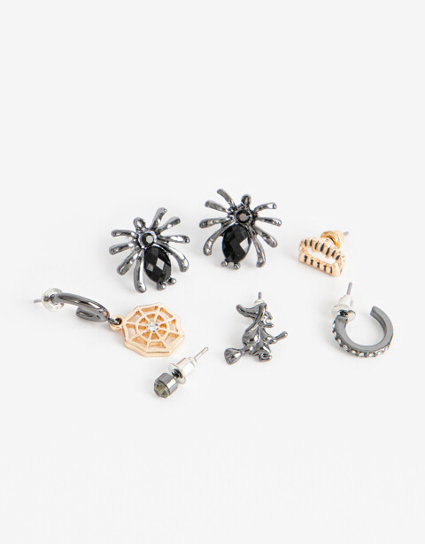 Aros Sets Halloween Set De Aros Halloween - Combinacion Multicolor