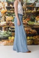 PRE VENTA JEAN WIDE XL FRUIT Celeste Con Crudo