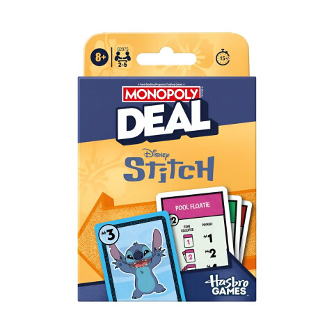 Juego de Cartas Monopoly Deal Edición Stitch en Español U