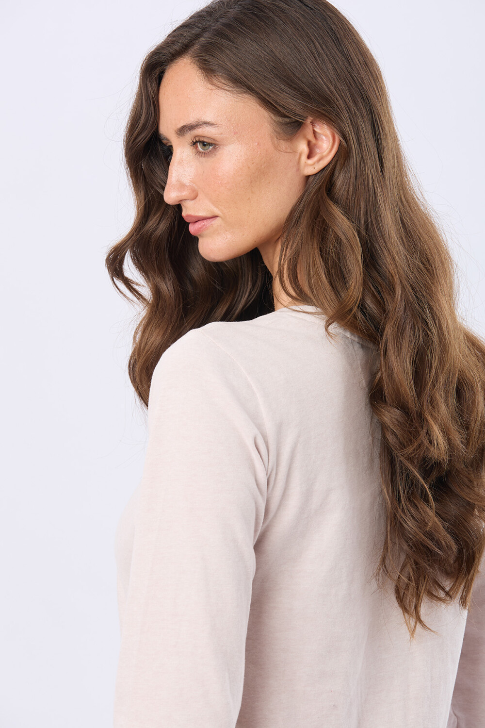 REMERA BÁSICA DE ALGODÓN Beige