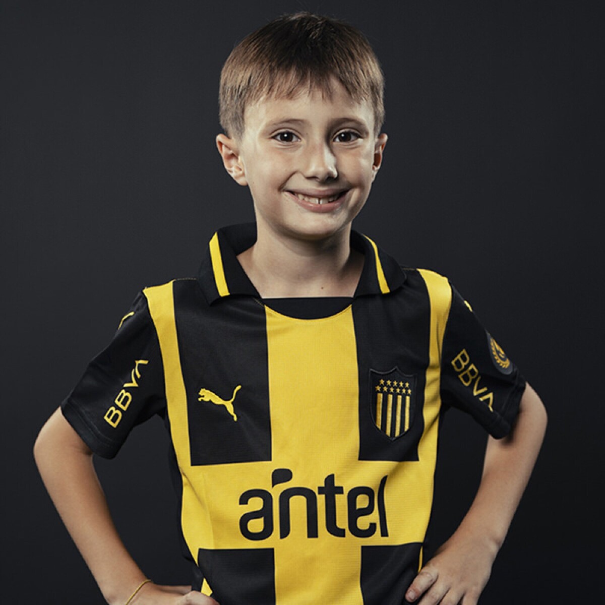 Camiseta Infantil Puma Peñarol - Amarillo - Negro 