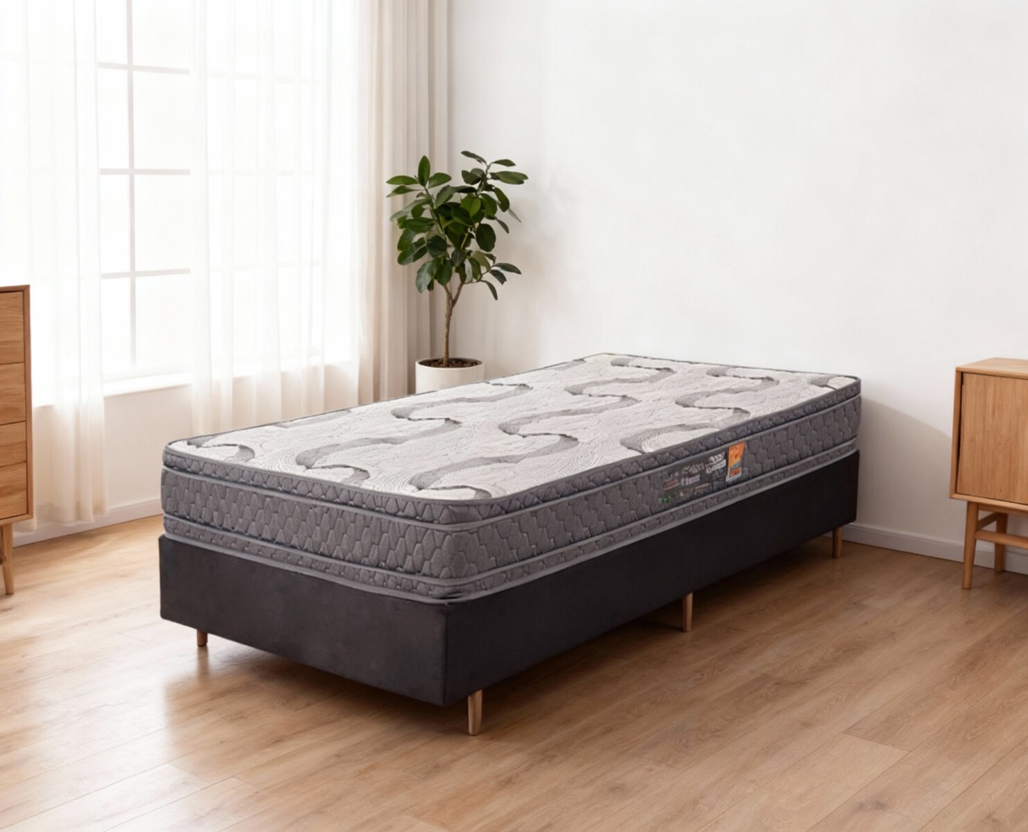 Sommier Maxx Firme Joy Extra Firme | Espuma D23 + AG80 | Active Protection - 1 Plaza 88x188x26 