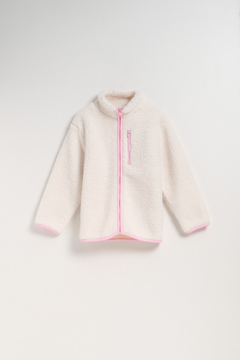 Campera de sherpa Crudo