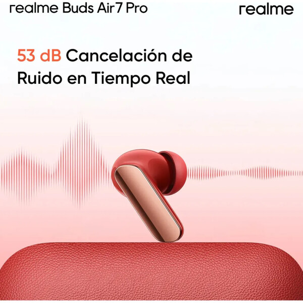 Auriculares Realme Buds Air 7 Pro Ip55 ROJO