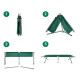 Catre Cama Plegable Metálico Para Camping Con Bolso Verde