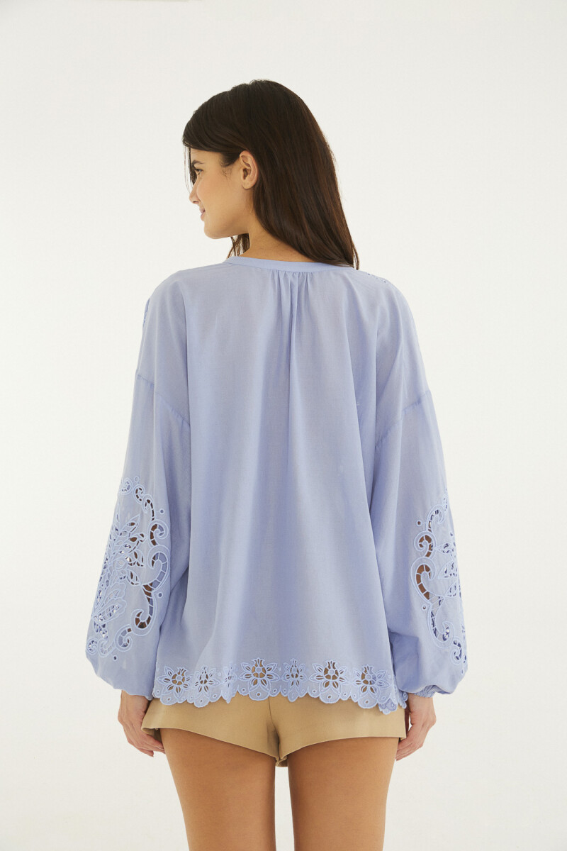 BLUSA Celeste