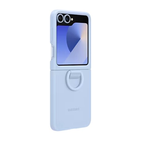 Galaxy Z Flip6 Silicone Case w Ring Blue