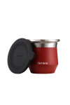 MATE TERRANO ACERO FLAP ROJO