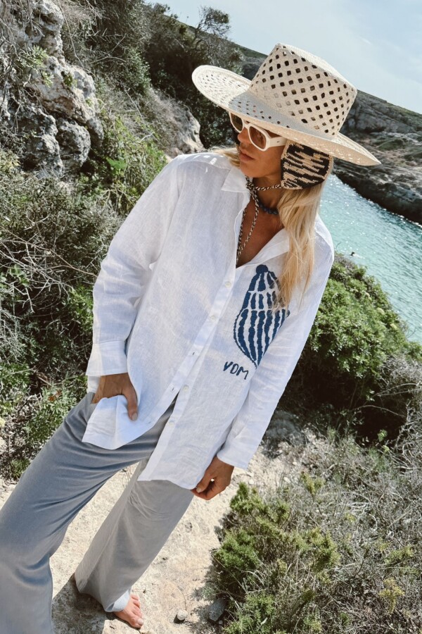 Camisa Bordada Sea Blanca