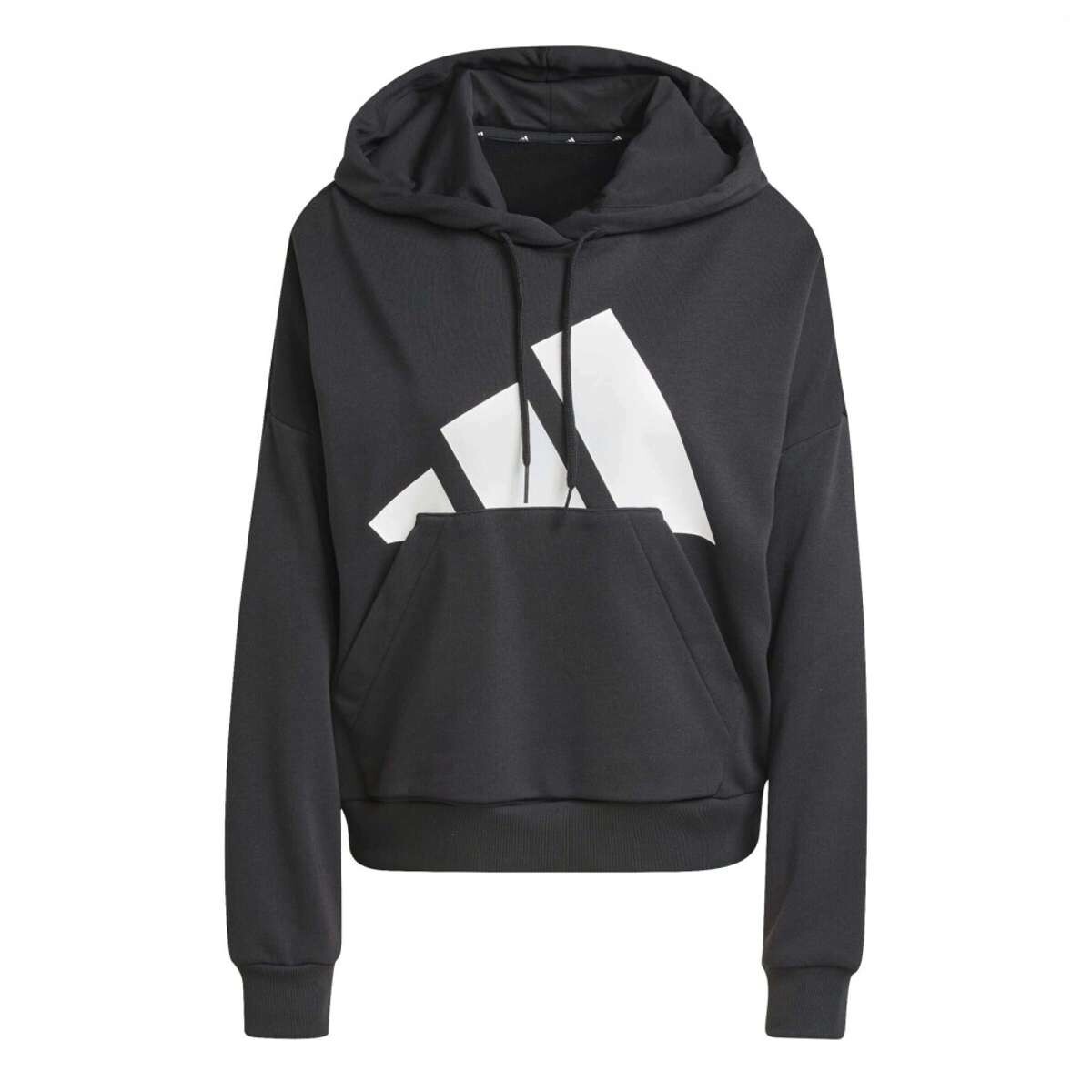 Abrigo Essentials Big Logo French Terry Loose de Mujer - Negro 