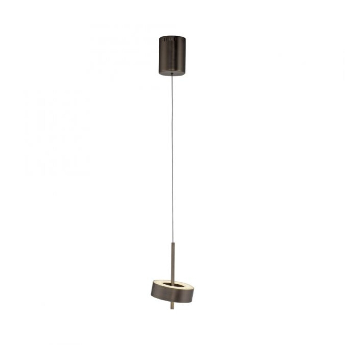 Colgante led orientable 9w 14cm regulable a control remoto, Marrón metalizado oscuro 