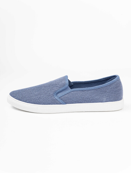 Zapatilla canvas azul
