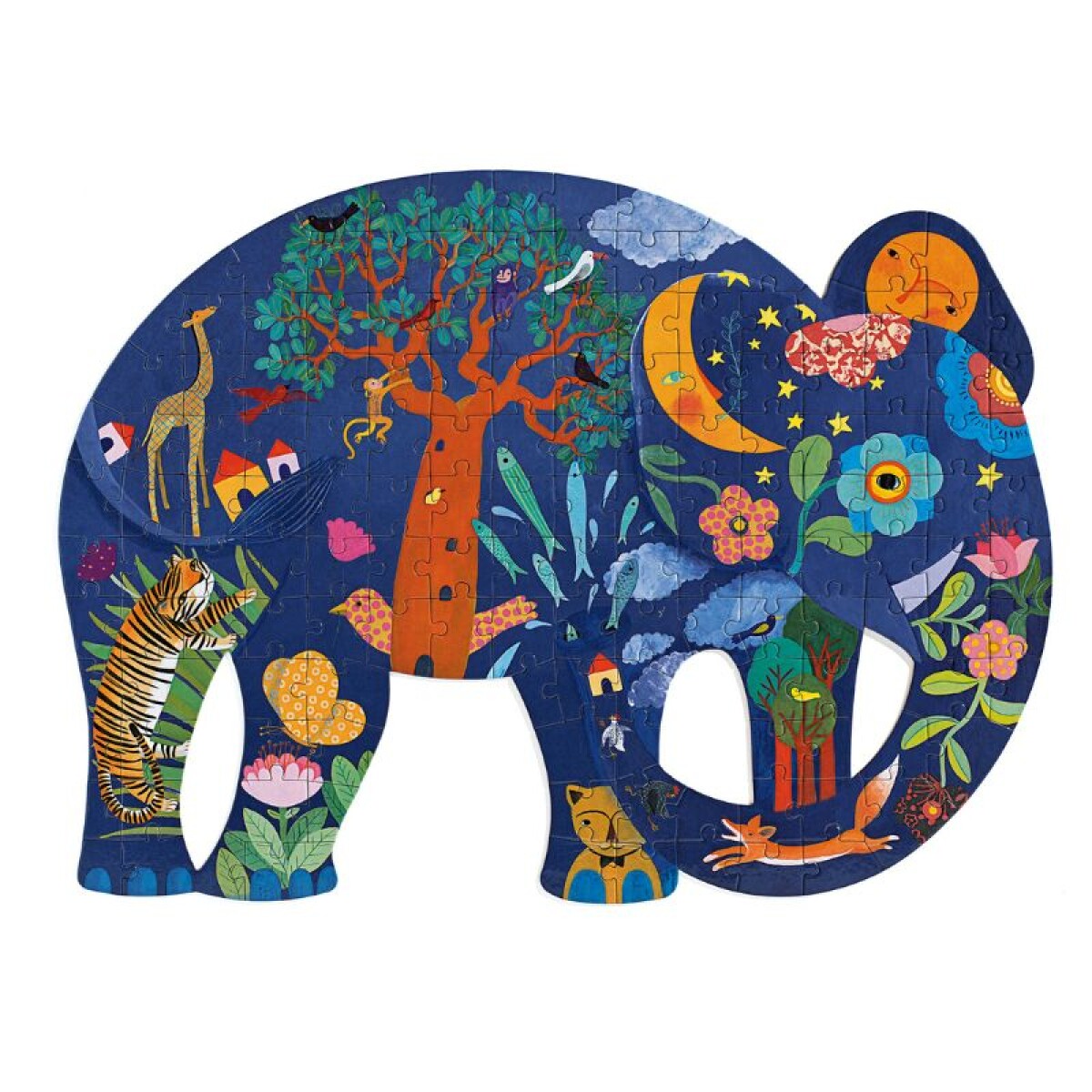 PFORM150 - Puzzle Arte 62x46 Cm 150 Pcs 6+ Djeco - Elefante 