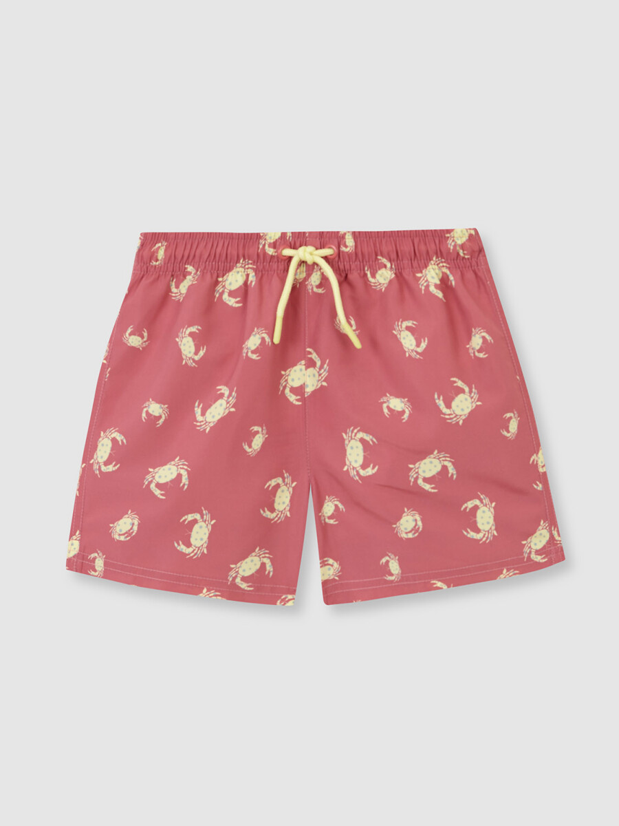 Bañador De Cangrejos Rosa