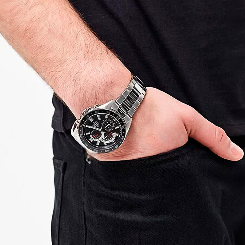 Reloj Edifice Deportivo en Acero Inoxidable con fondo Azul EFV-550D 1AVUDF