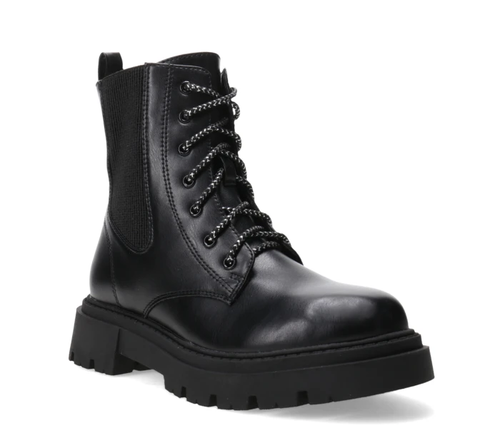 Bota PAIA acordonada y con elastico Black