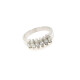 Anillo En Oro 18 K Blanco Con Brillantes Navettes Anillo En Oro 18 K Blanco Con Brillantes Navettes
