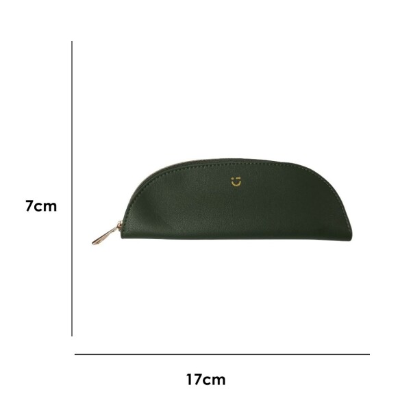 Cartuchera minimalista verde