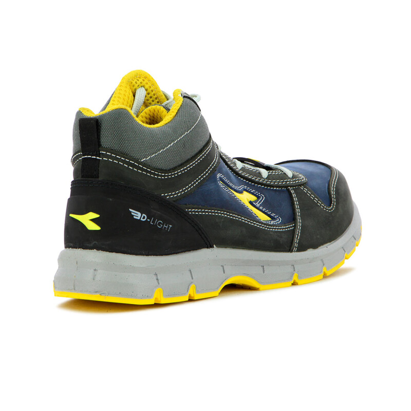 Bota Seguridad Diadora Utility Hombre Gris Oscuro-azul