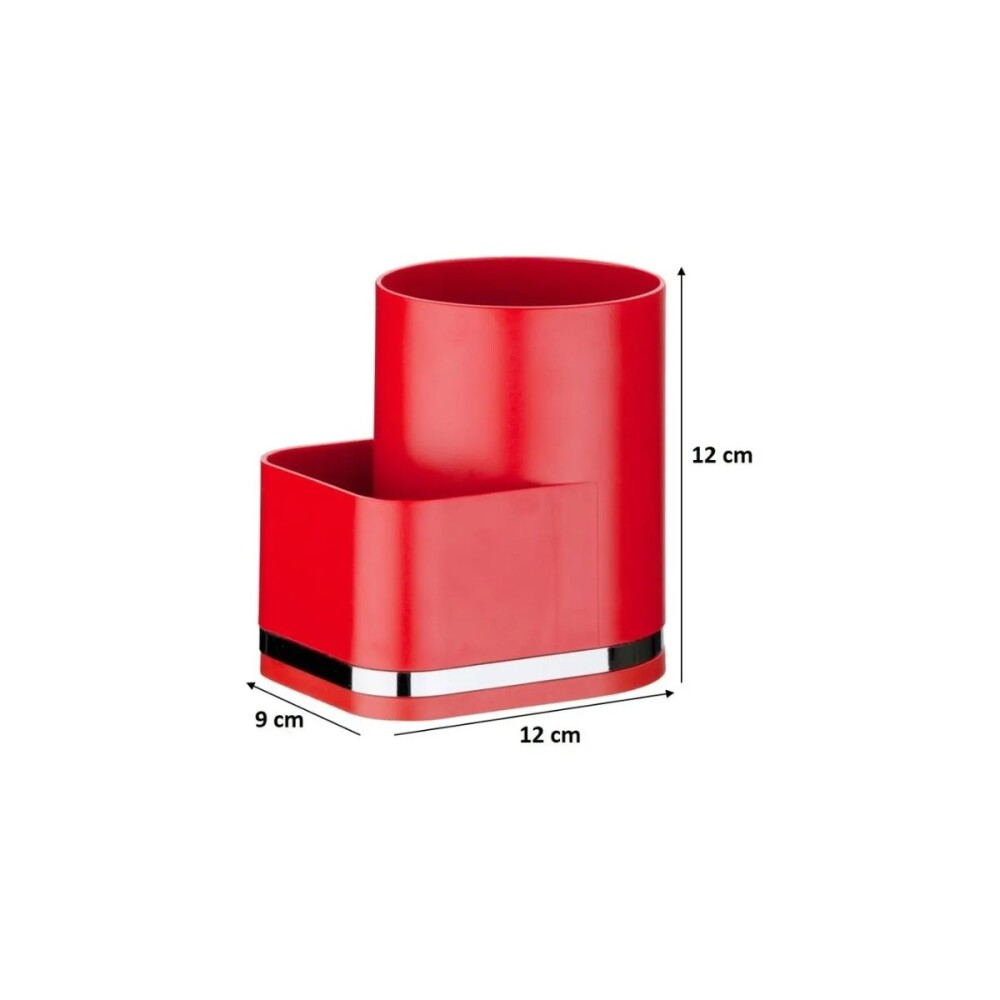 SOPORTE PARA DETERGENTE Y ESPONJA ROJO Soporte Para Detergente Y Esponja Rojo