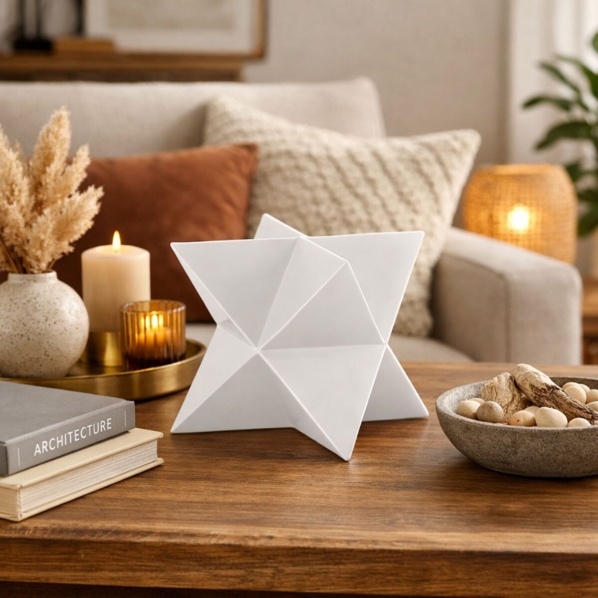 DECORACION GEOMETRIC VIASONO Blanco Large 