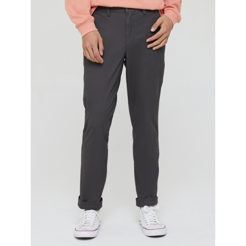 V-ESSENTIAL KHAKI SLIM FIT SOFT BLACK