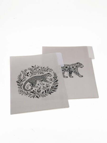 CARPETA PVC LEOPARDO ESTAMPADO 1