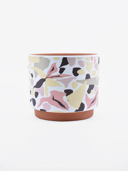 MACETA ABSTRACT ESTAMPADO